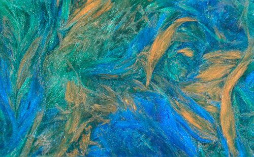 Custom color matching texture sample in teal and gold